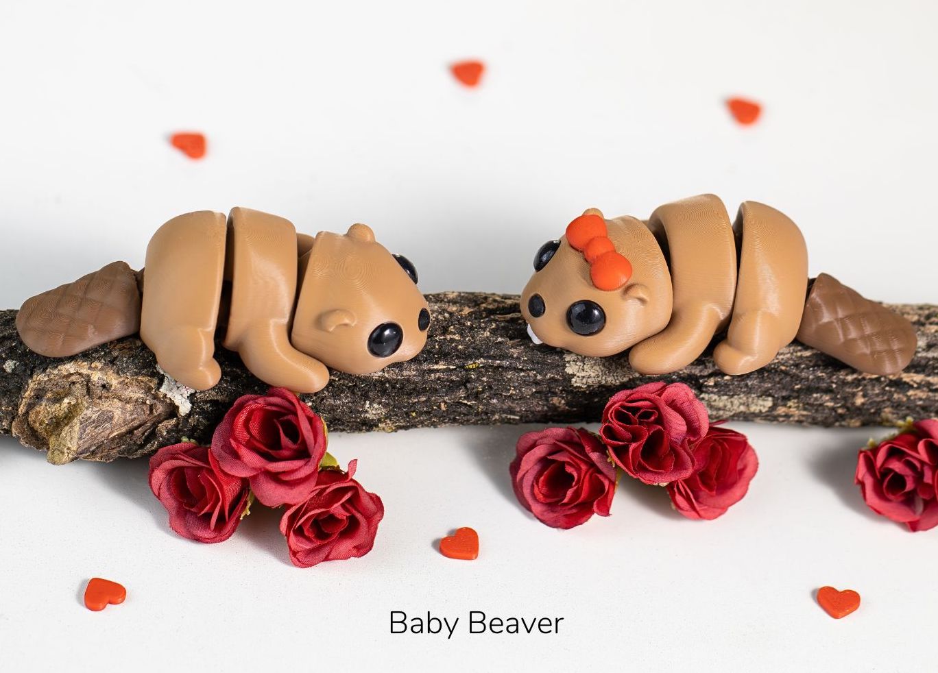 Articulated Beaver, Fidget Figurine , Desktop Figurine