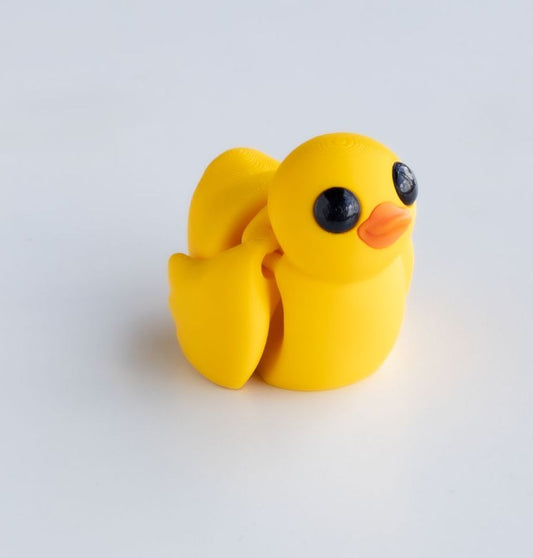 Articulated Baby Duck , Fidget Figurine , Desktop Figurine