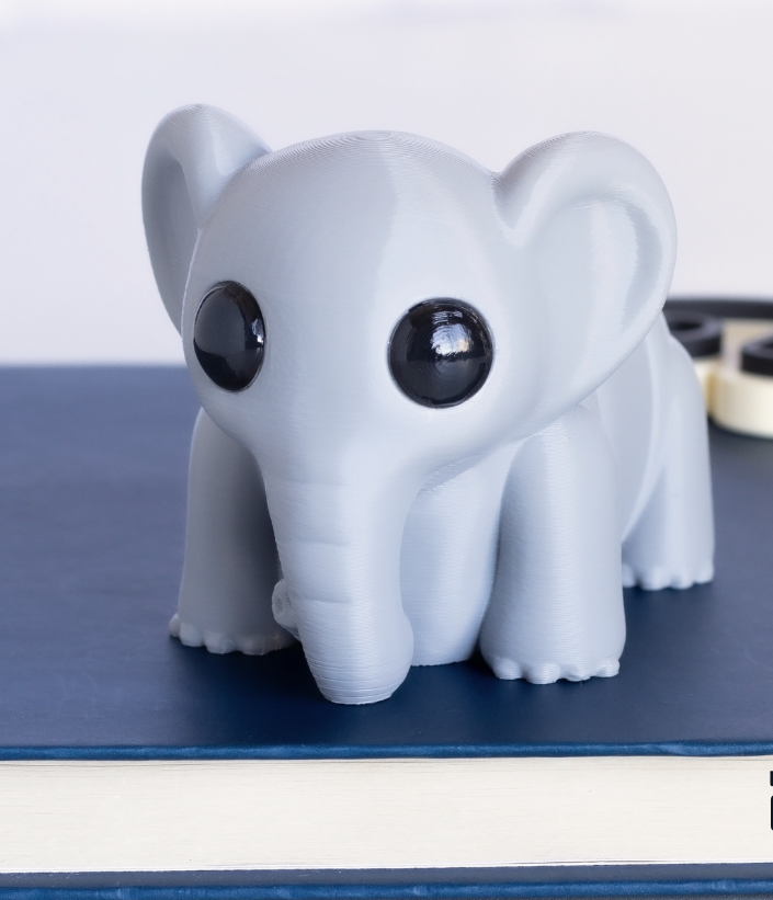 Articulated Baby Elephant, Fidget Figurine , Desktop Figurine