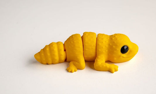Articulated  Baby Leopard Gecko Fidget Figurine , Desktop Figurine