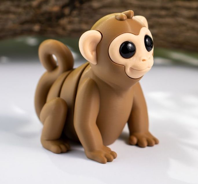 Articulated Monkey , Fidget Figurine , Desktop Figurine
