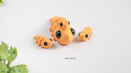 Shrimp Fidget |  Articulated Flexi Animal