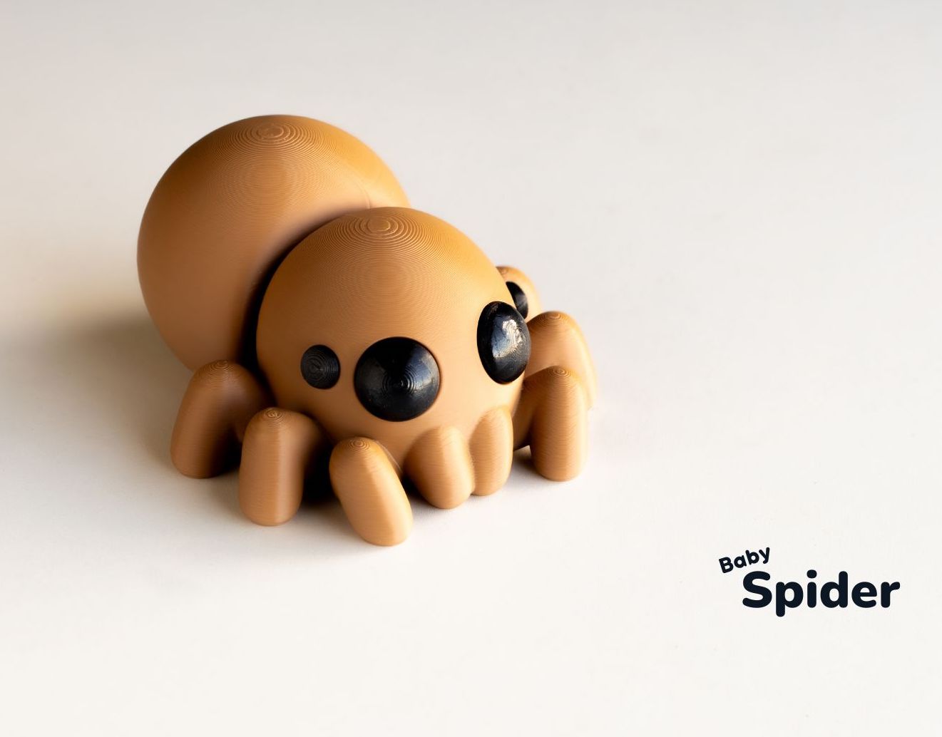 Articulated Baby Spider, Fidget Figurine , Desktop Figurine