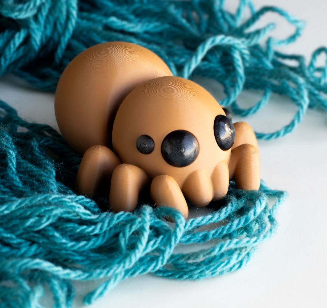 Articulated Baby Spider, Fidget Figurine , Desktop Figurine