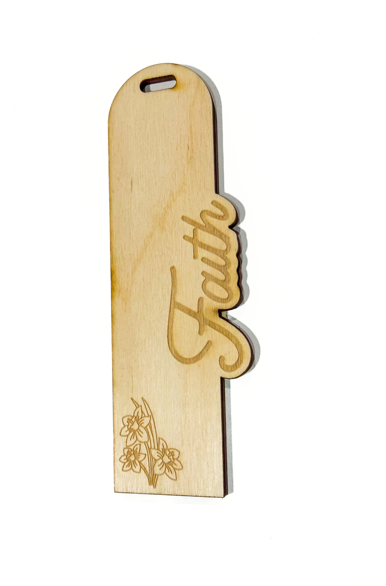 Personalized Birth Month Flower Wooden Bookmark | Custom Name Bookmark Gift