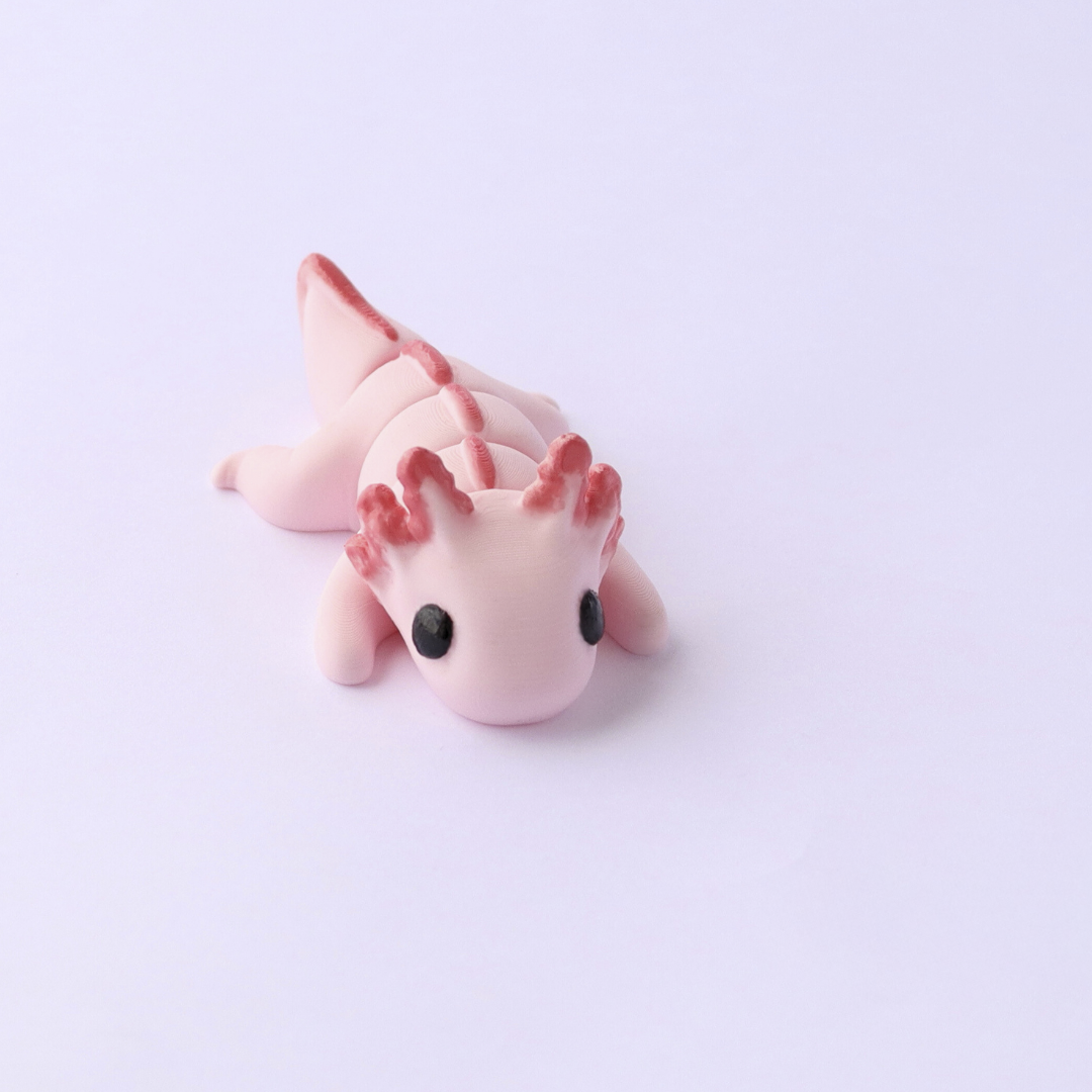 Mini Axolotl Fidget | Articulated Flexi Animal