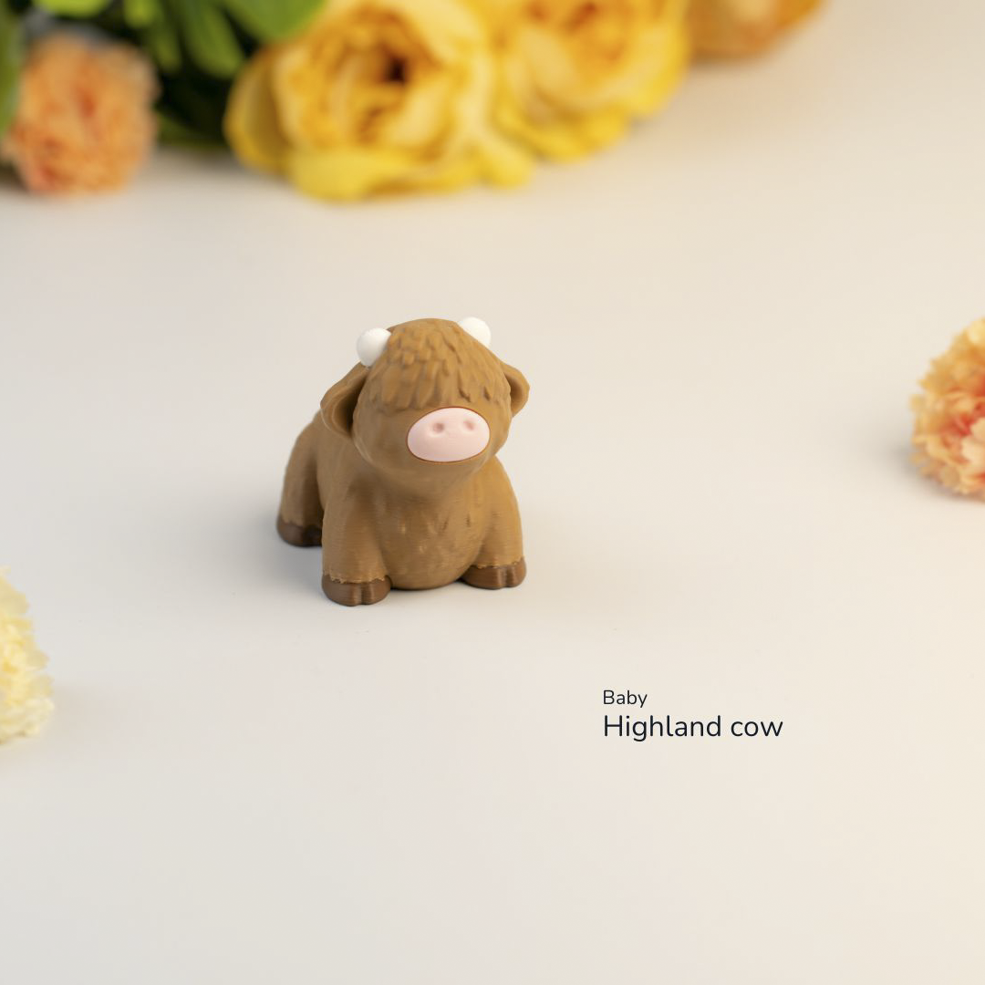 Highland Cow Fidget | Articulated Flexi Animal