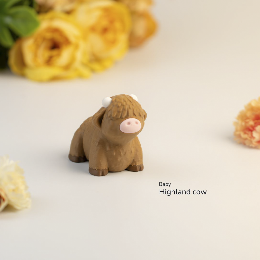 Highland Cow Fidget | Articulated Flexi Animal