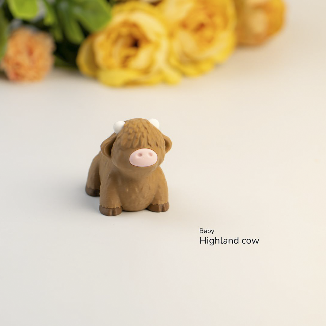 Highland Cow Fidget | Articulated Flexi Animal