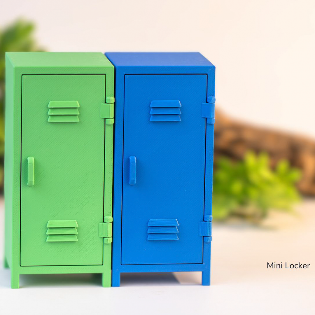 3D Printed Mini Locker – Desktop Storage & Collectible