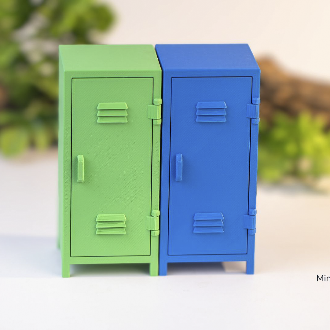 3D Printed Mini Locker – Desktop Storage & Collectible