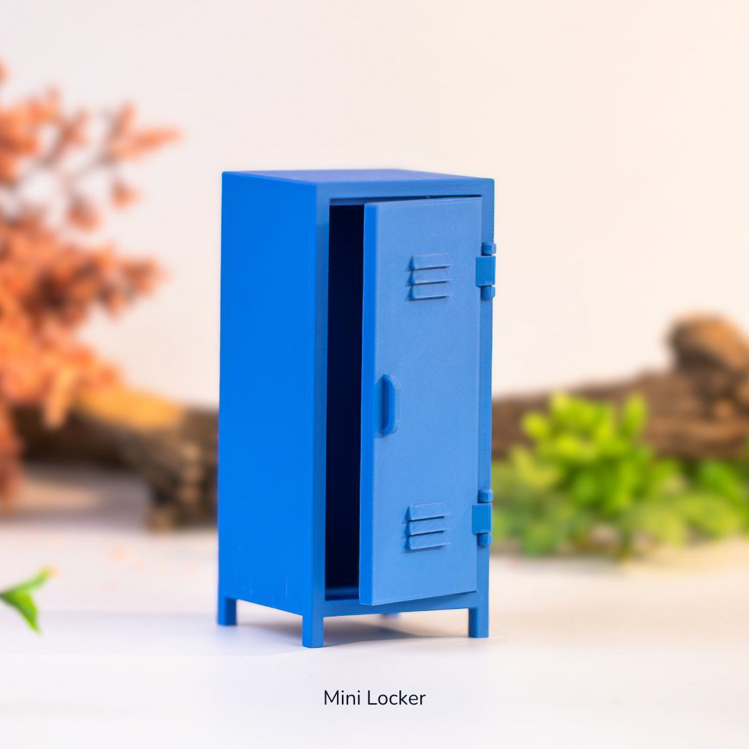 3D Printed Mini Locker – Desktop Storage & Collectible
