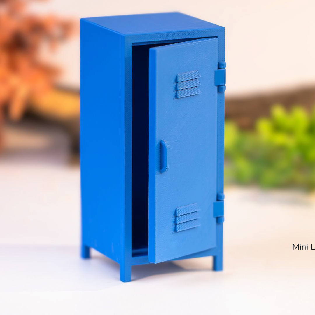 3D Printed Mini Locker – Desktop Storage & Collectible