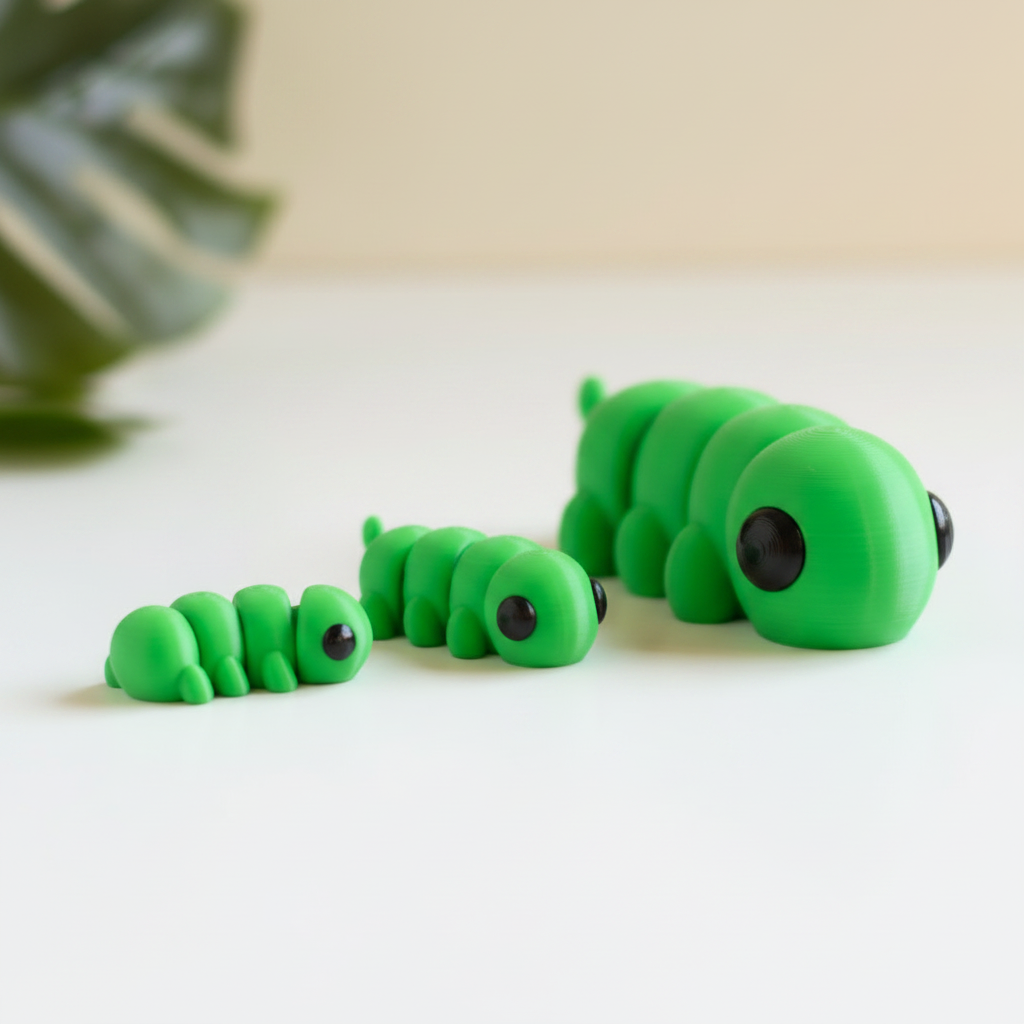 Mini Caterpillar Fidget | Articulated Flexi Animal