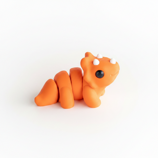 Mini Triceratops Fidget | Articulated Flexi Animal