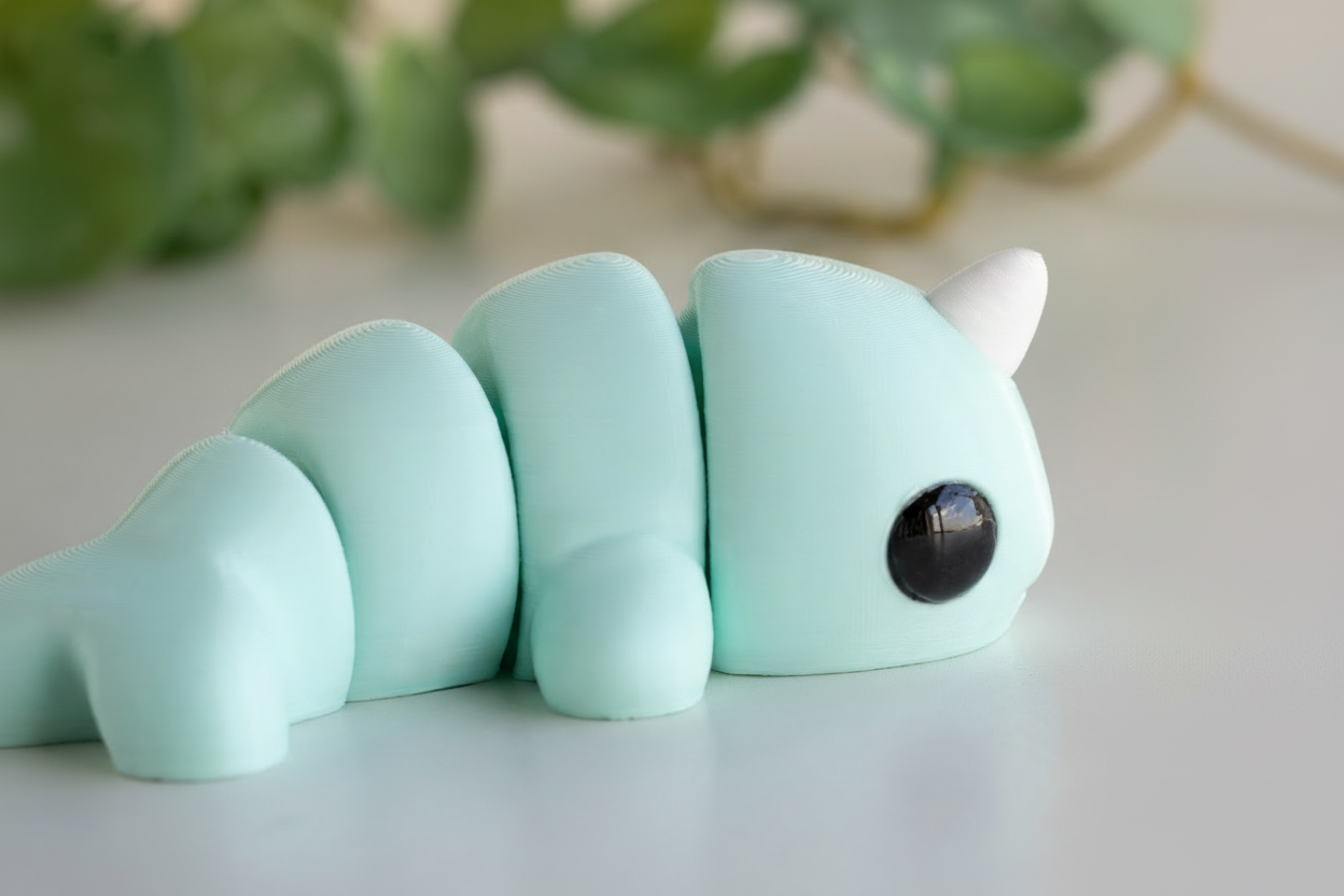 Mini Narwhal Fidget | Articulated Flexi Animal