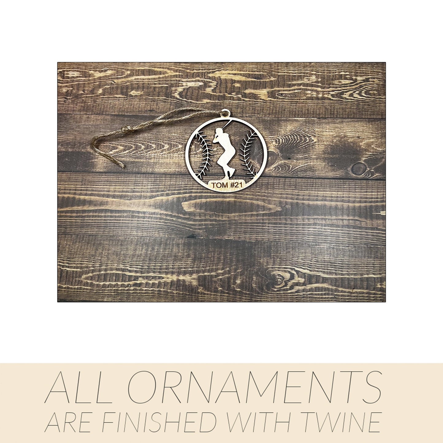 Ringette, Wooden Sports Ornament, Sports Ornament, Engraved Ornament, Laser Engraved Wood Ornament