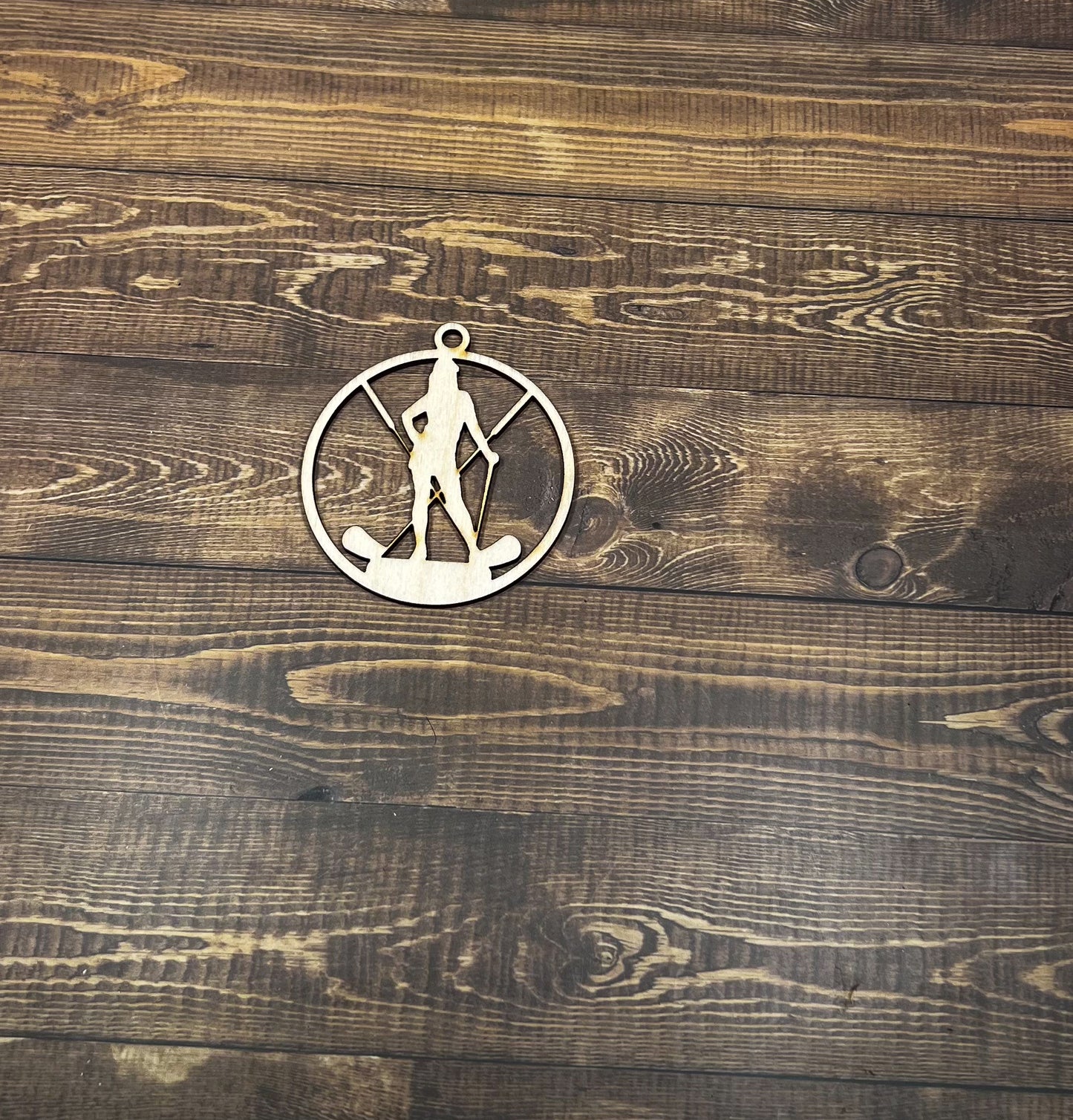 Golf Ornament, Personalized Ornament, Wooden Family Ornament , Laser Engraved Wood Ornament