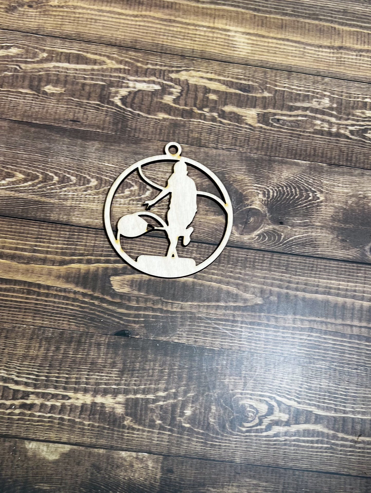 Tennis Ornament, Wooden Sports Ornament, Sports Ornament, Engraved Ornament, Laser Engraved Wood Ornament