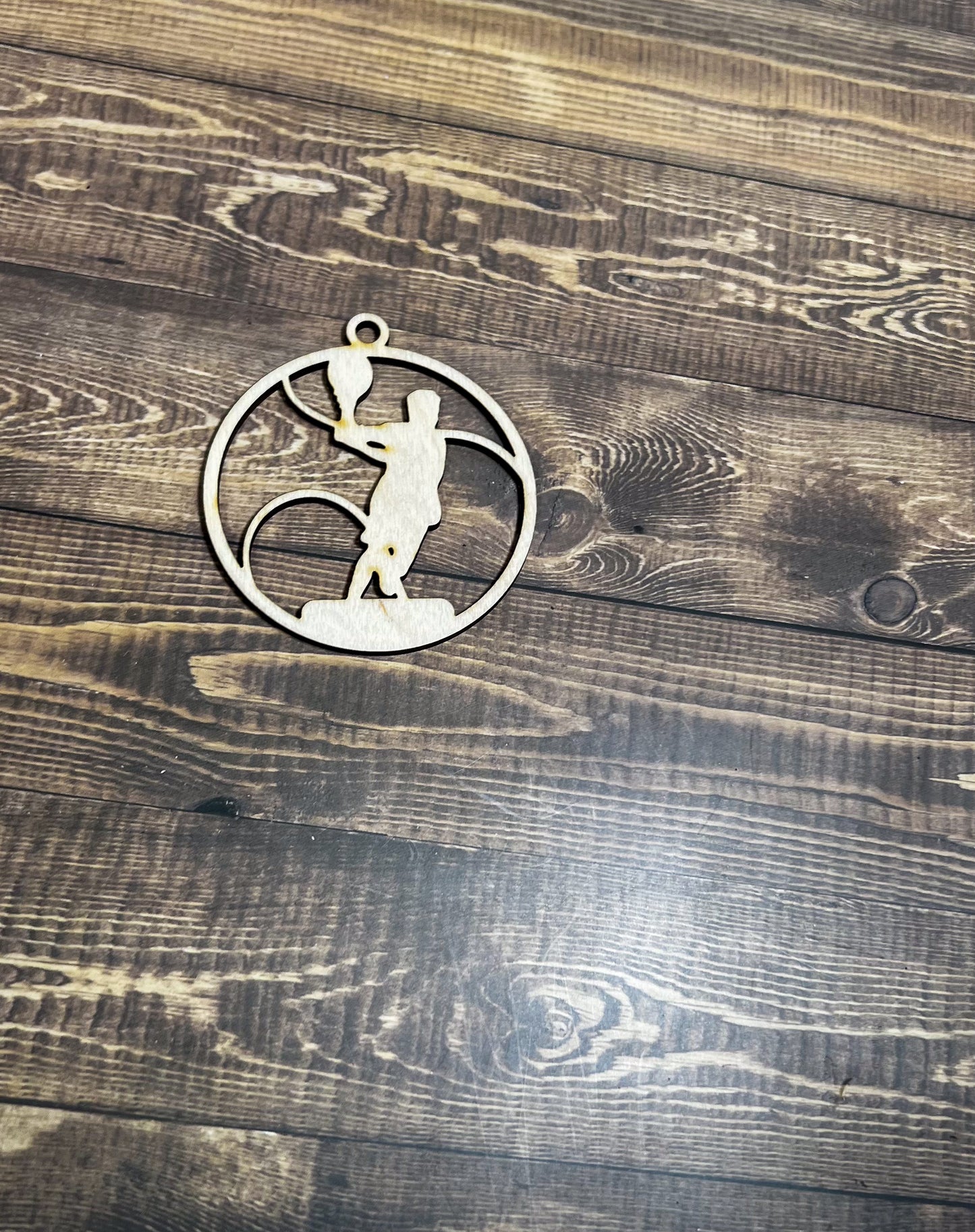 Tennis Ornament, Wooden Sports Ornament, Sports Ornament, Engraved Ornament, Laser Engraved Wood Ornament