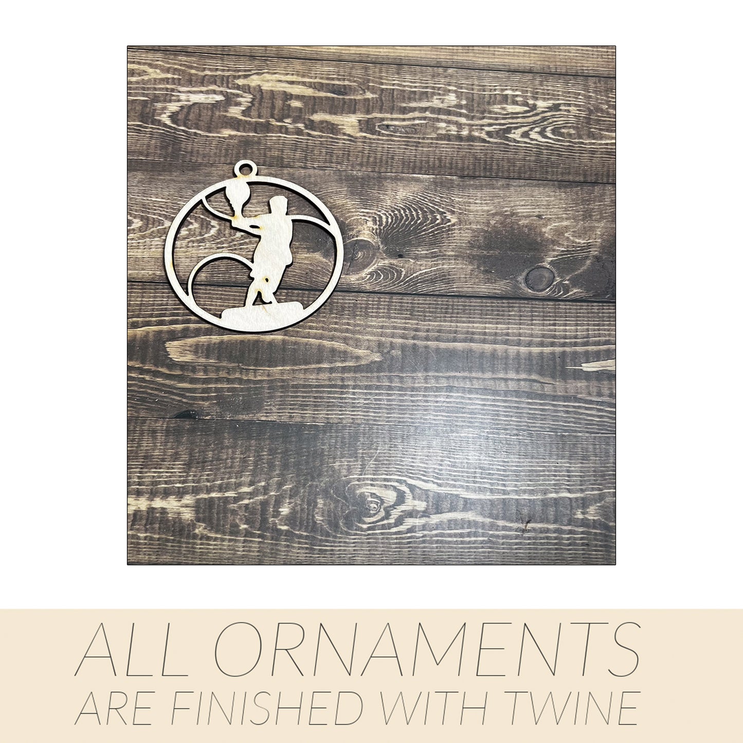 Tennis Ornament, Wooden Sports Ornament, Sports Ornament, Engraved Ornament, Laser Engraved Wood Ornament