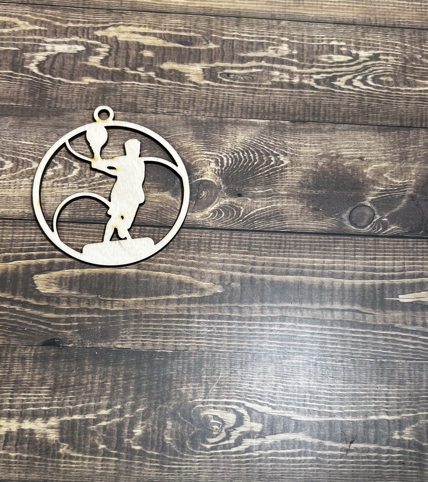 Tennis Ornament, Wooden Sports Ornament, Sports Ornament, Engraved Ornament, Laser Engraved Wood Ornament