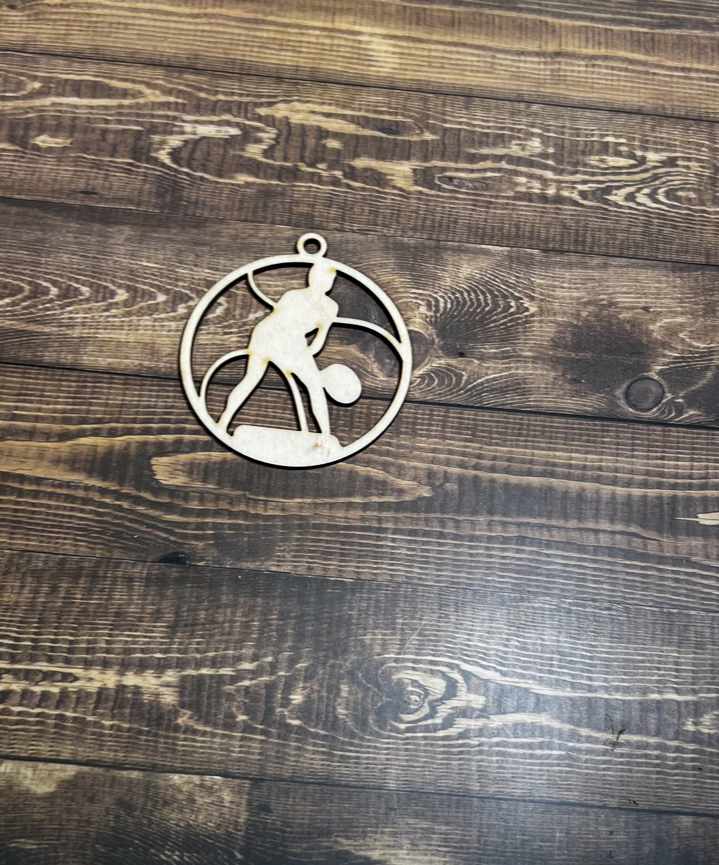 Tennis Ornament, Wooden Sports Ornament, Sports Ornament, Engraved Ornament, Laser Engraved Wood Ornament