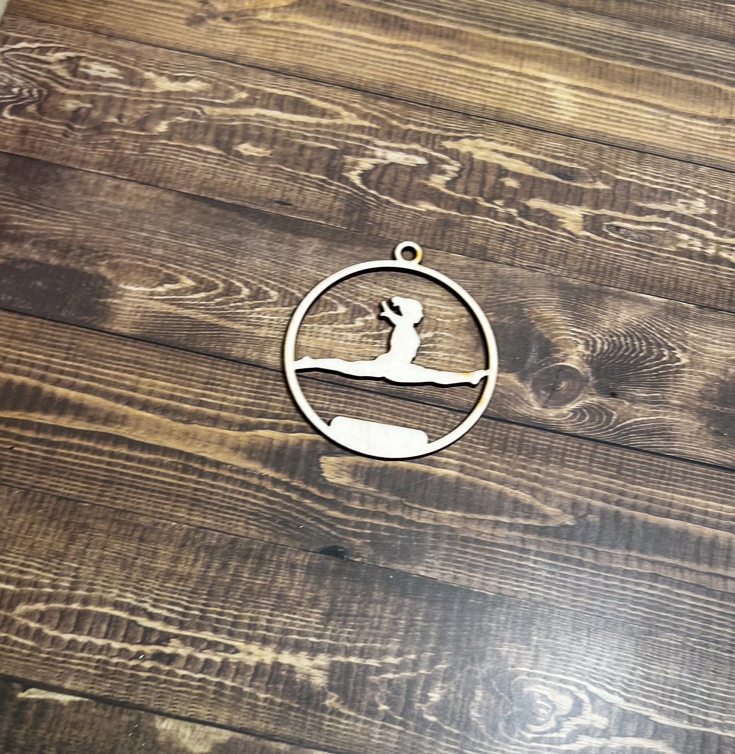 Gymnastic Ornament, Wooden Sports Ornament, Sports Ornament, Engraved Ornament, Laser Engraved Wood Ornament