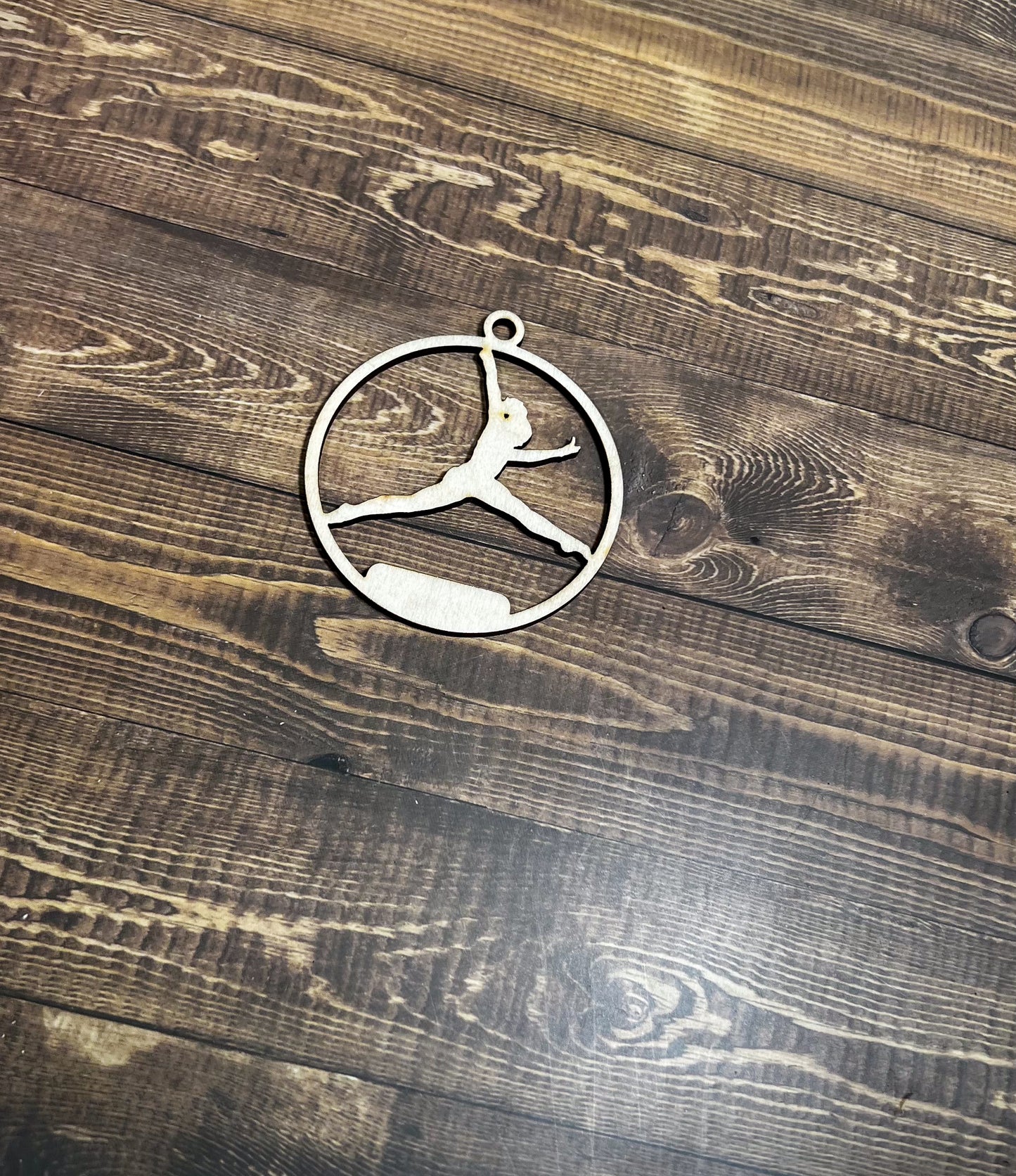 Gymnastic Ornament, Wooden Sports Ornament, Sports Ornament, Engraved Ornament, Laser Engraved Wood Ornament