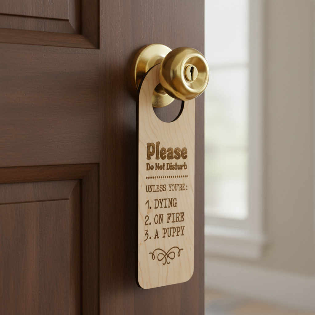 Please do Not Disturb Door Knob Tag