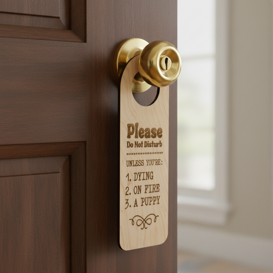 Please do Not Disturb Door Knob Tag