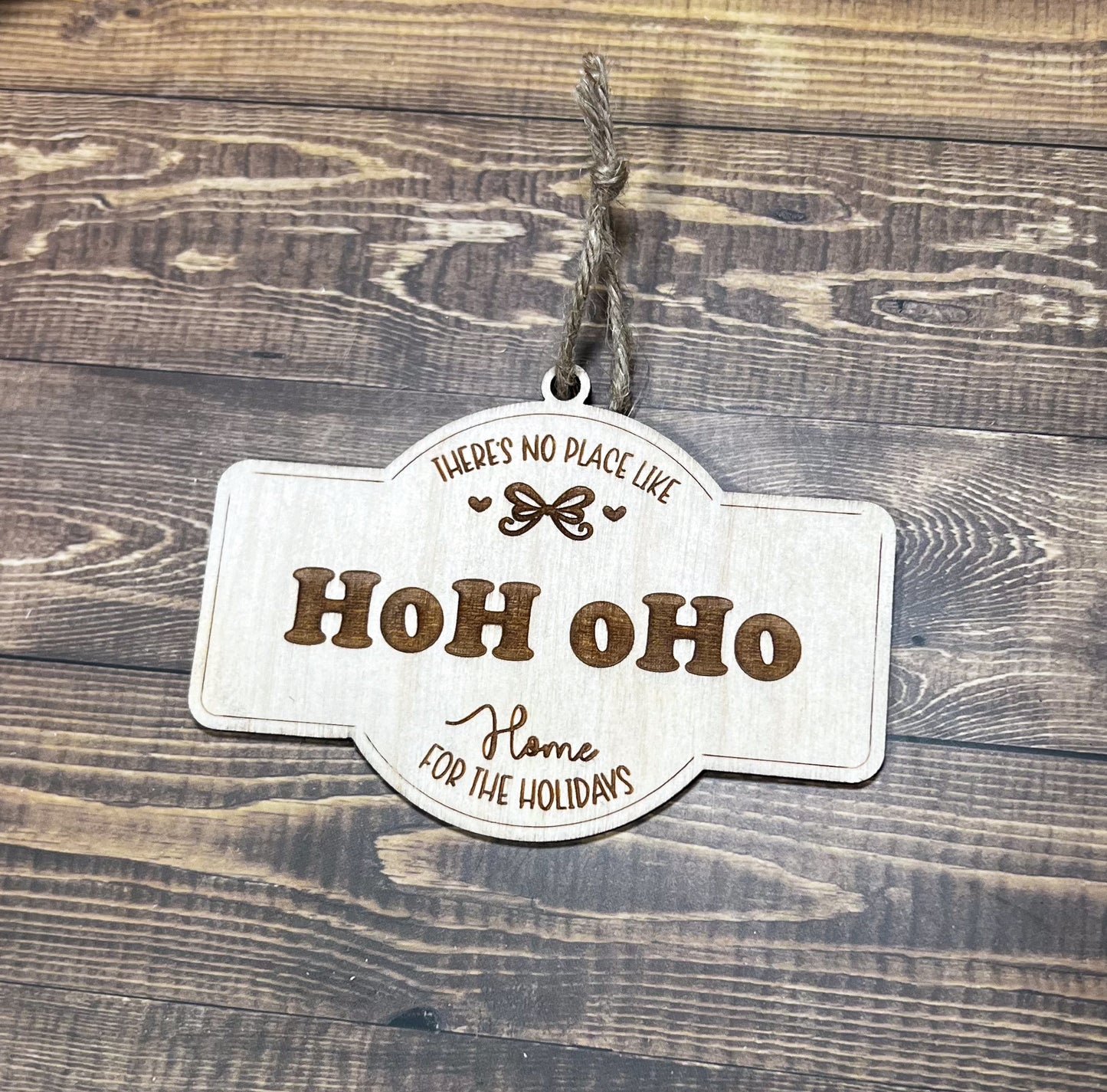 There's no Place Like Home Ornament , Postal Code Ornament , Zip Code Ornament , , Custom Family Ornament ,Wooden Ornament