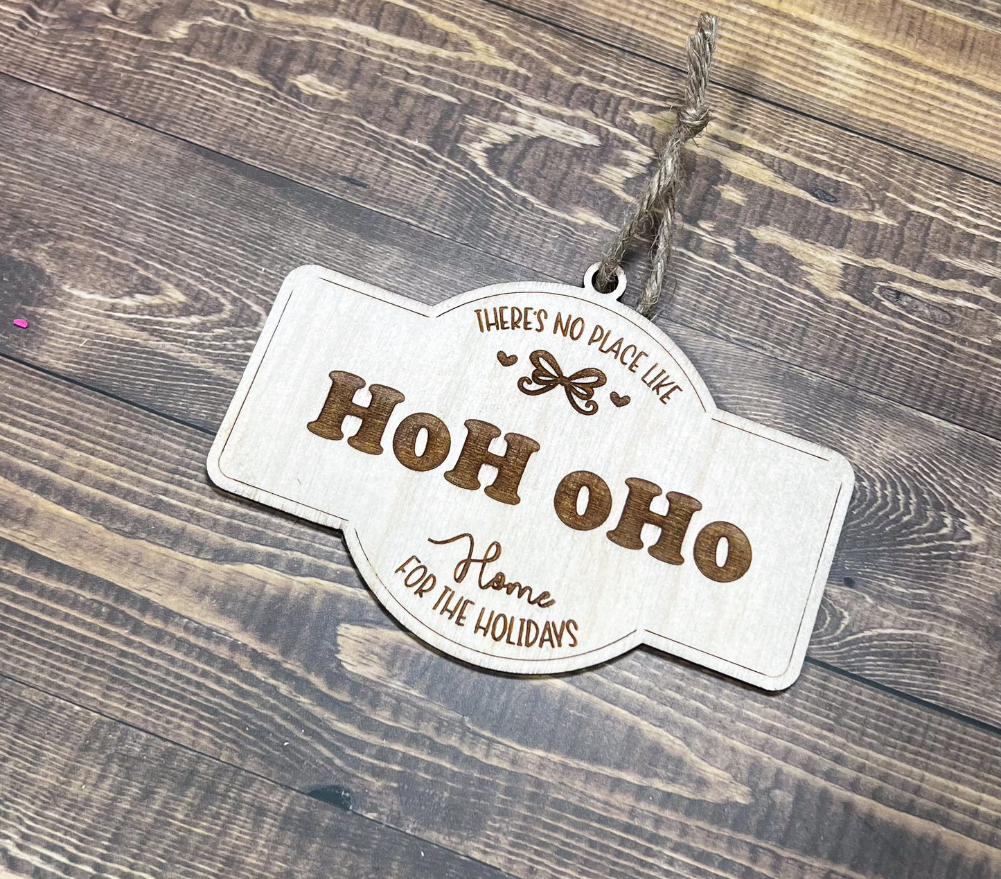 There's no Place Like Home Ornament , Postal Code Ornament , Zip Code Ornament , , Custom Family Ornament ,Wooden Ornament