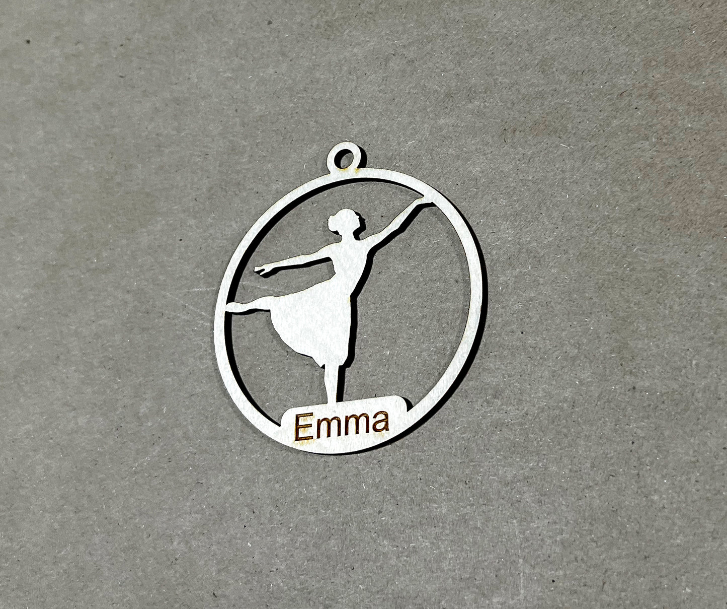 Dancing Ornament, Wooden Sports Ornament, Sports Ornament, Engraved Ornament, Laser Engraved Wood Ornament