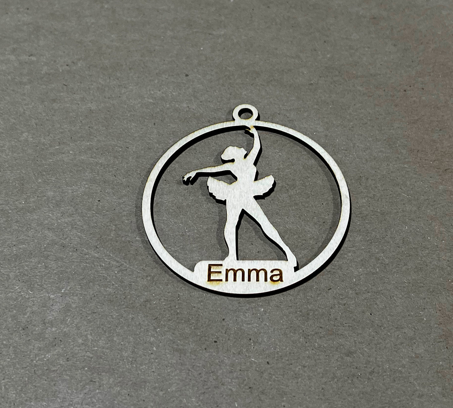 Dancing Ornament, Wooden Sports Ornament, Sports Ornament, Engraved Ornament, Laser Engraved Wood Ornament