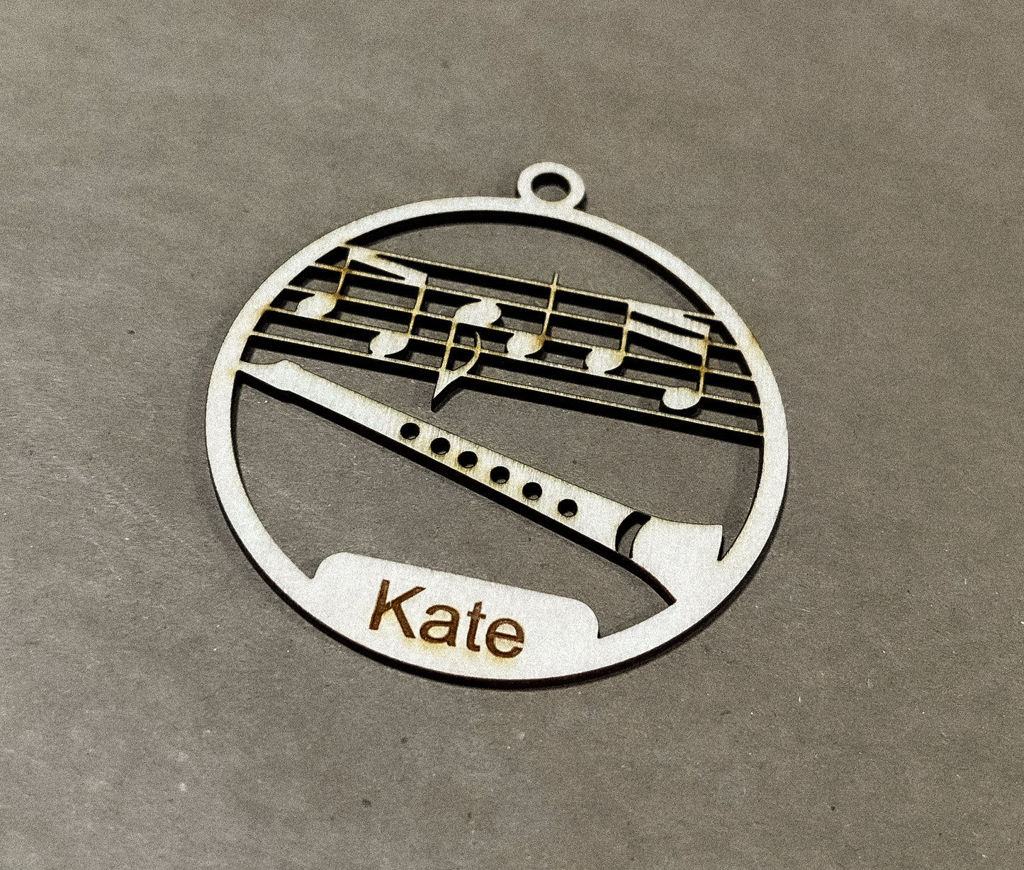 Music Ornament, Wooden Sports Ornament, Sports Ornament, Engraved Ornament, Laser Engraved Wood Ornament