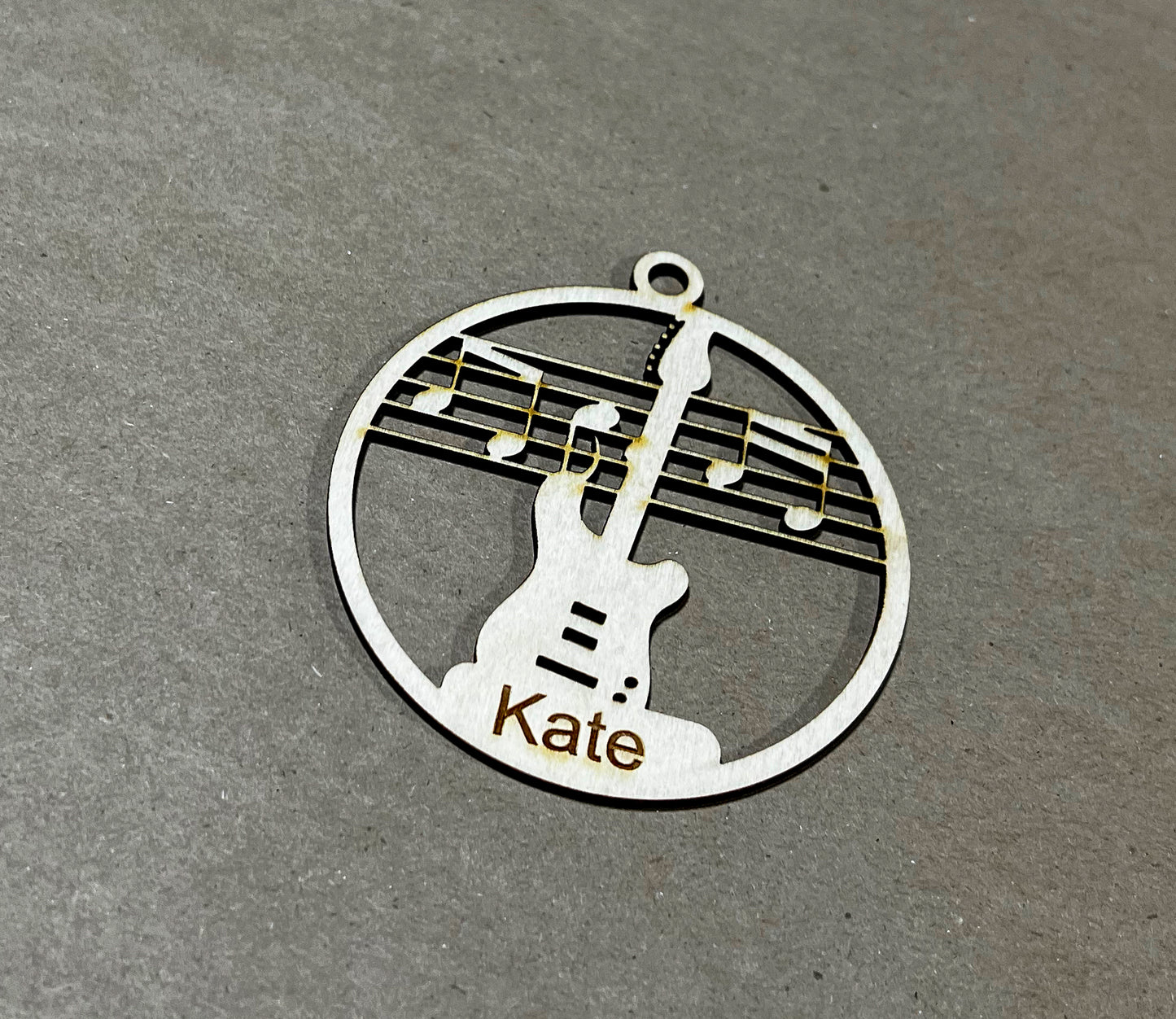 Music Ornament, Wooden Sports Ornament, Sports Ornament, Engraved Ornament, Laser Engraved Wood Ornament