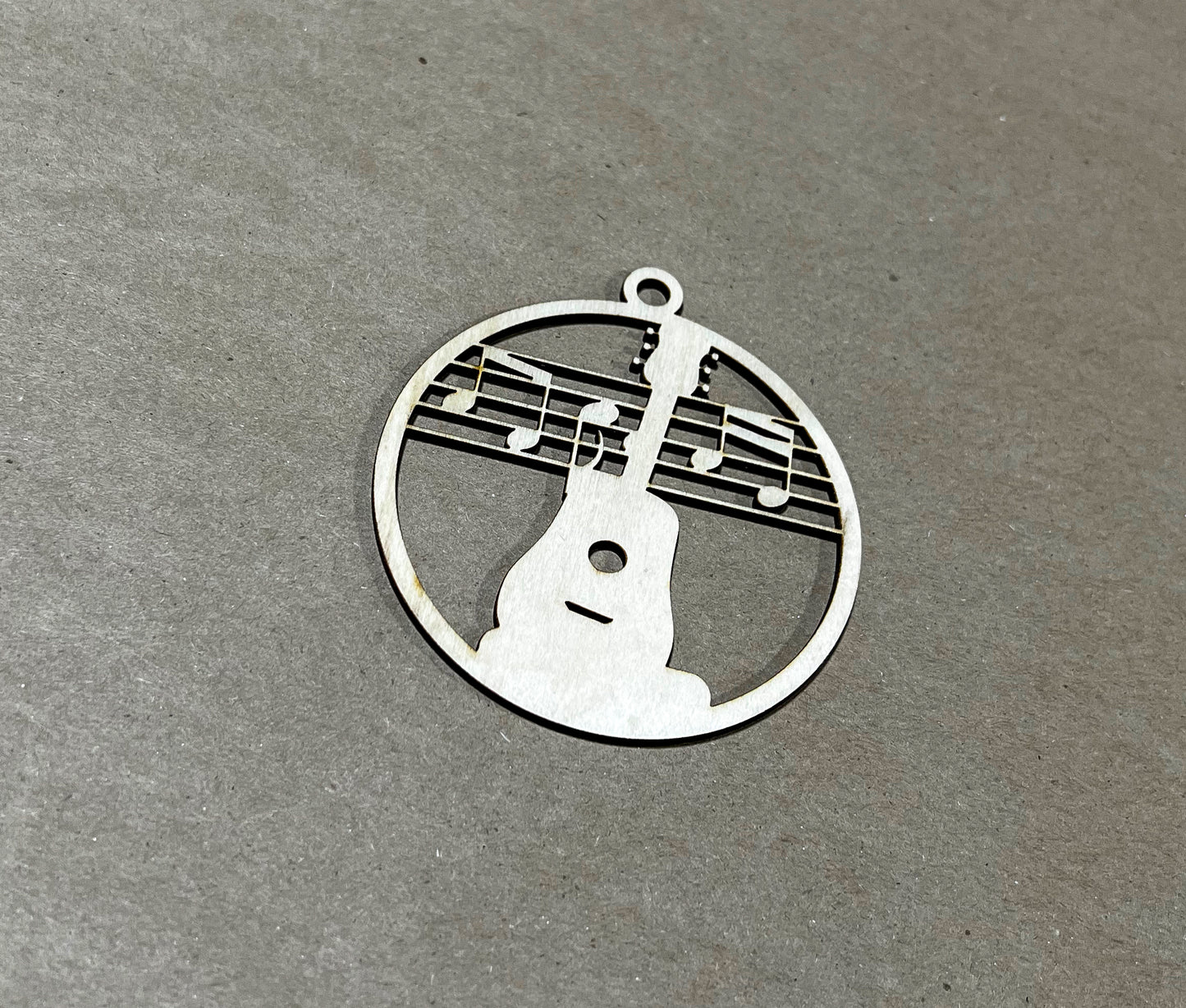 Music Ornament, Wooden Sports Ornament, Sports Ornament, Engraved Ornament, Laser Engraved Wood Ornament