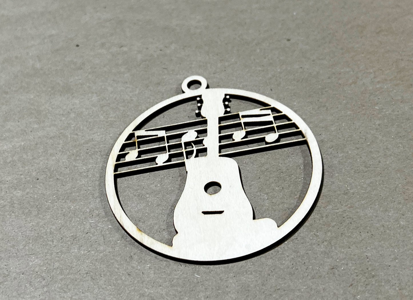 Music Ornament, Wooden Sports Ornament, Sports Ornament, Engraved Ornament, Laser Engraved Wood Ornament