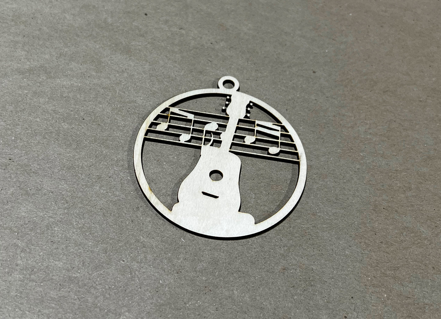 Music Ornament, Wooden Sports Ornament, Sports Ornament, Engraved Ornament, Laser Engraved Wood Ornament