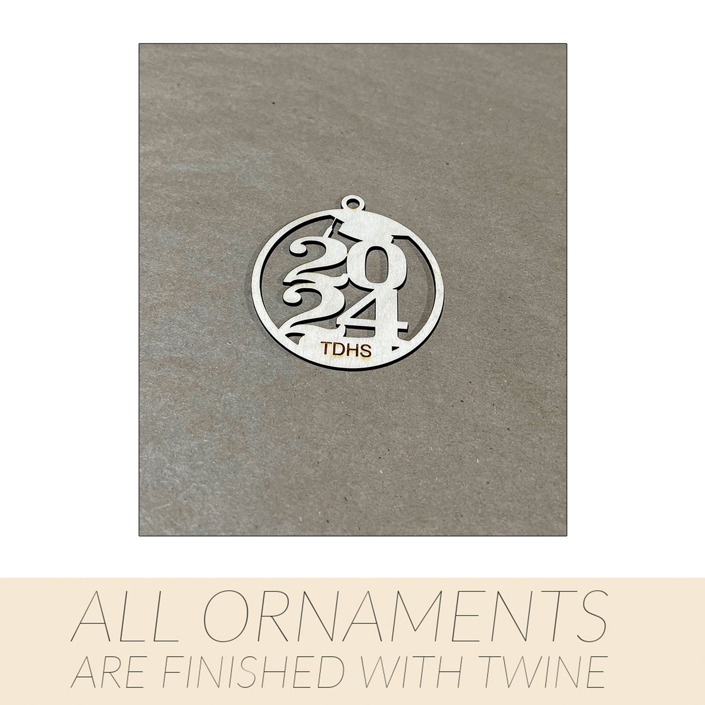 Graduating Ornament, Wooden Sports Ornament, Sports Ornament, Engraved Ornament, Laser Engraved Wood Ornament