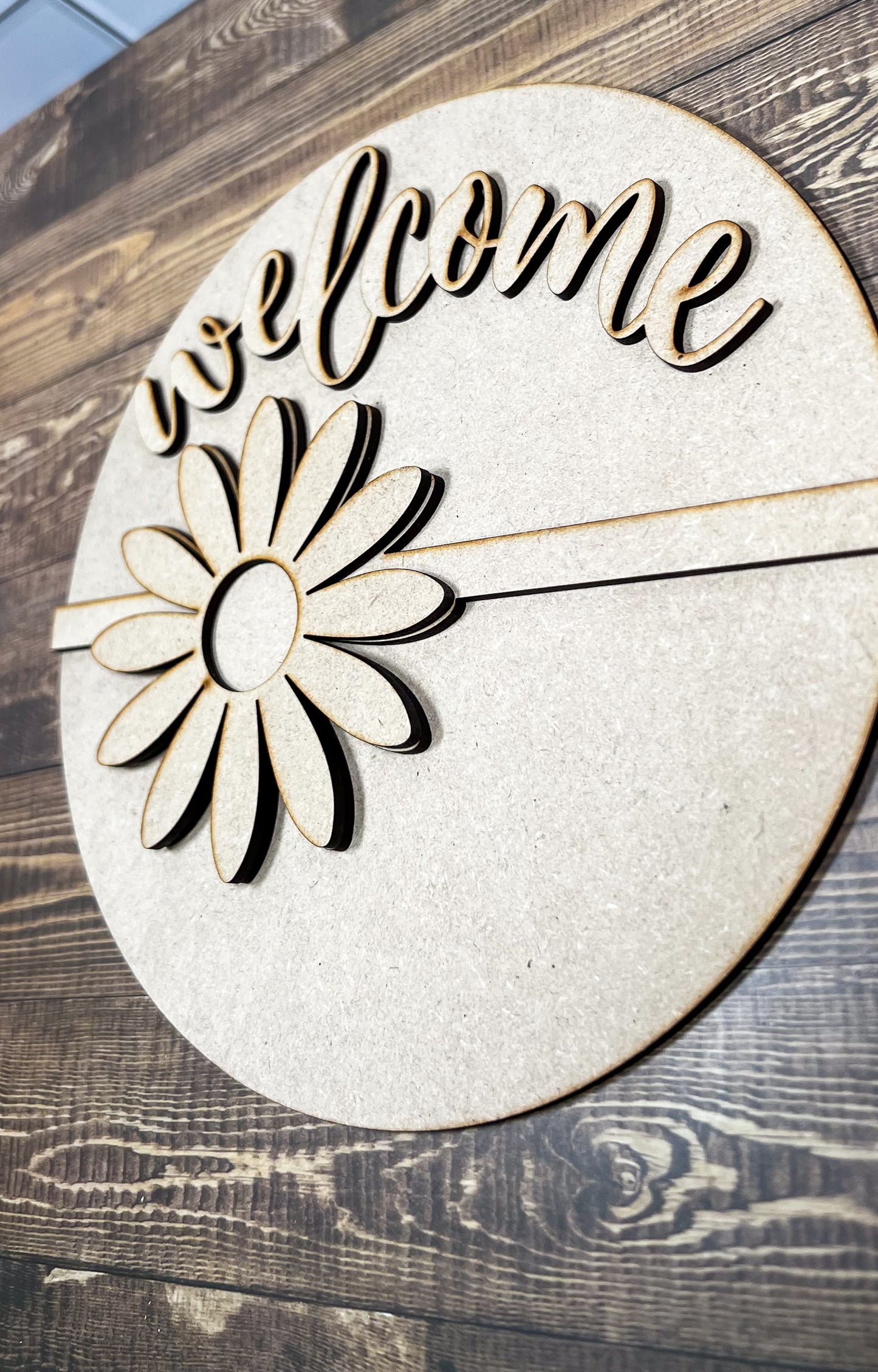 Welcome Spring sign DIY - Ideal for DIY Projects and Custom Painting