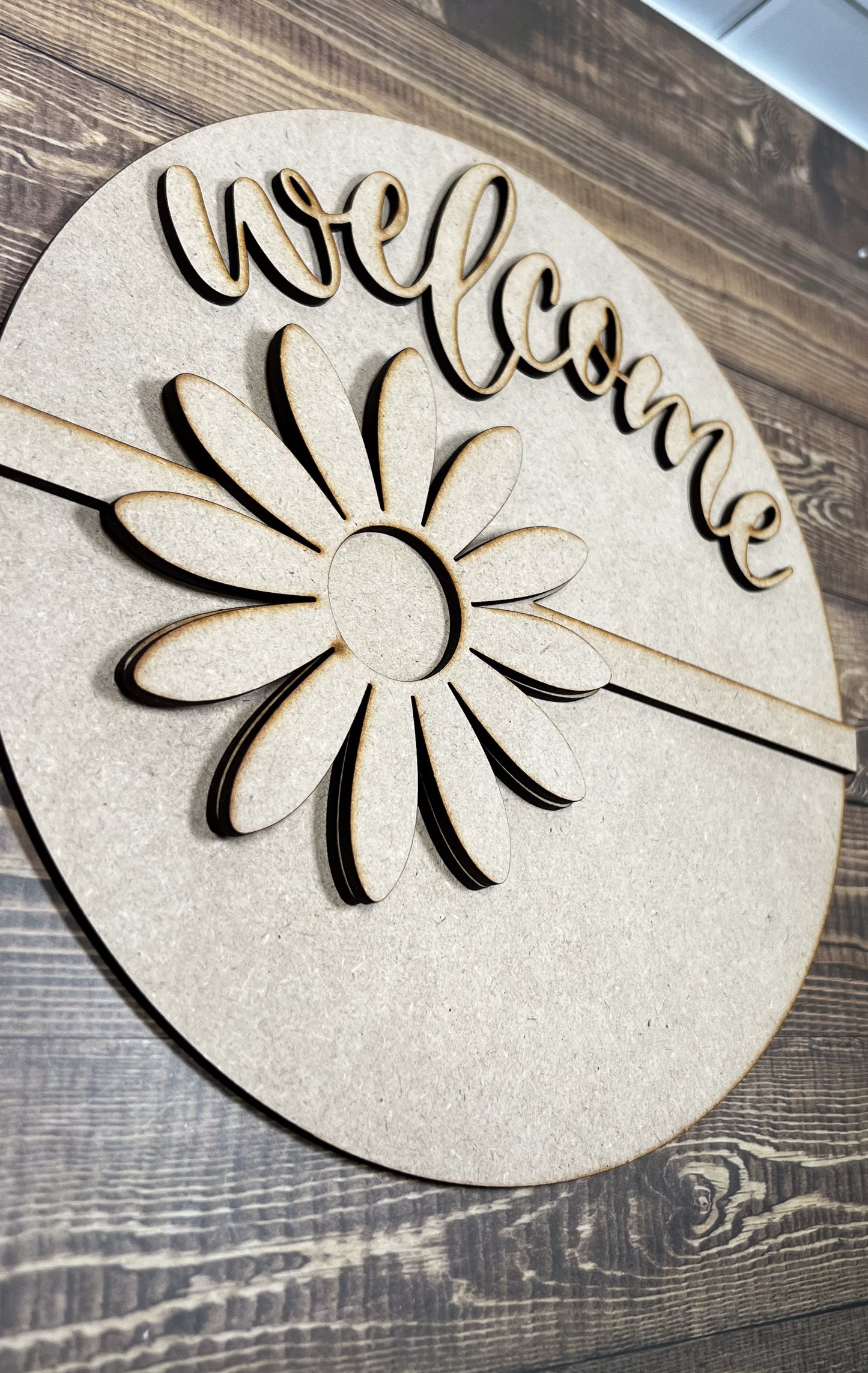 Welcome Spring sign DIY - Ideal for DIY Projects and Custom Painting