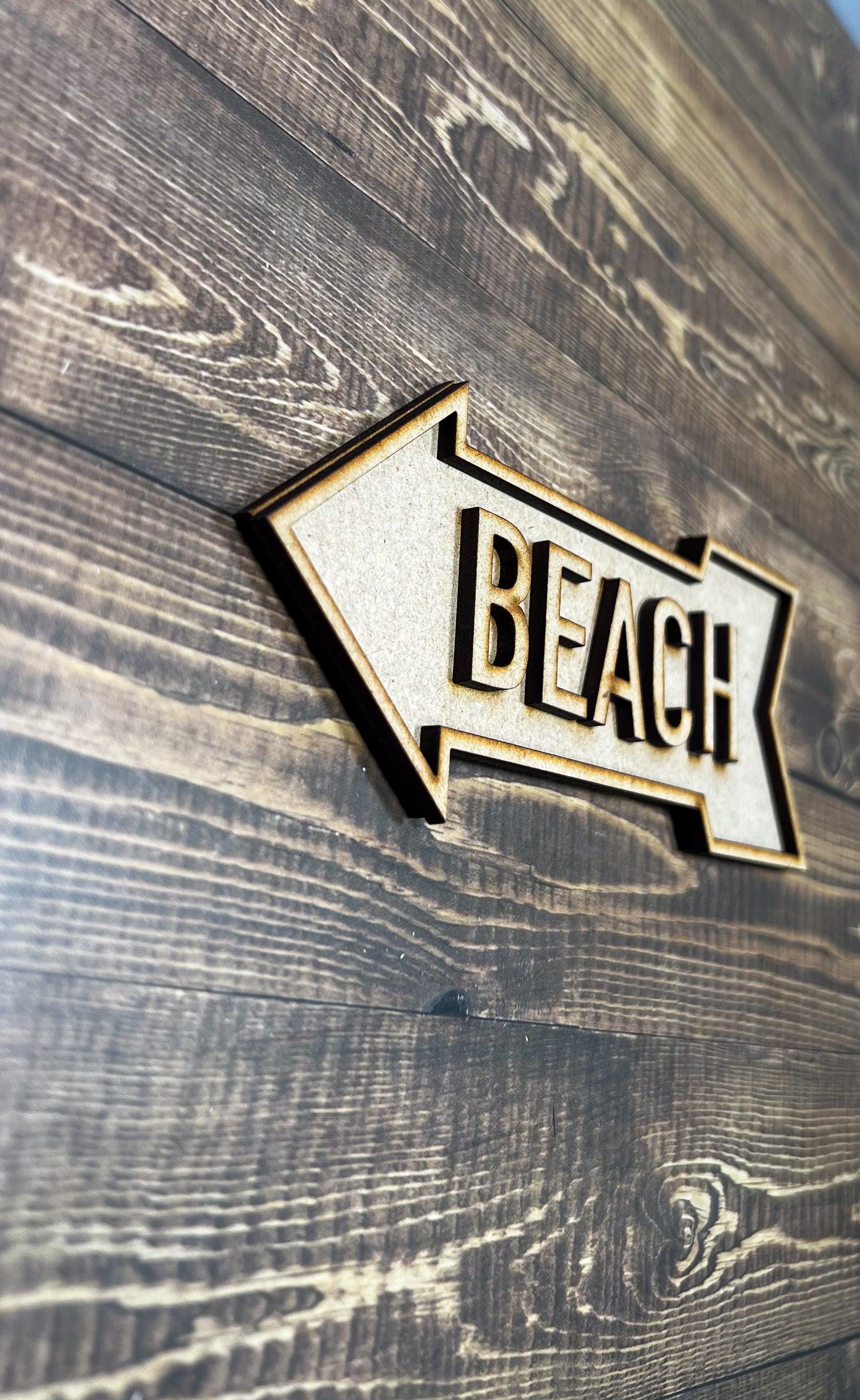 Beach Arrow sign DIY - Ideal for DIY Projects and Custom Painting