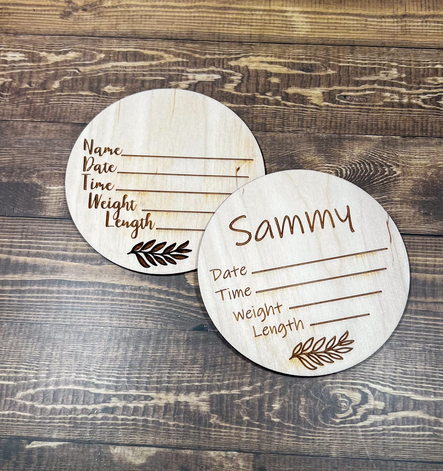 Wooden Birth Announcement Sign, Perfect for Hospital Newborn Photos and Baby Shower Gifts