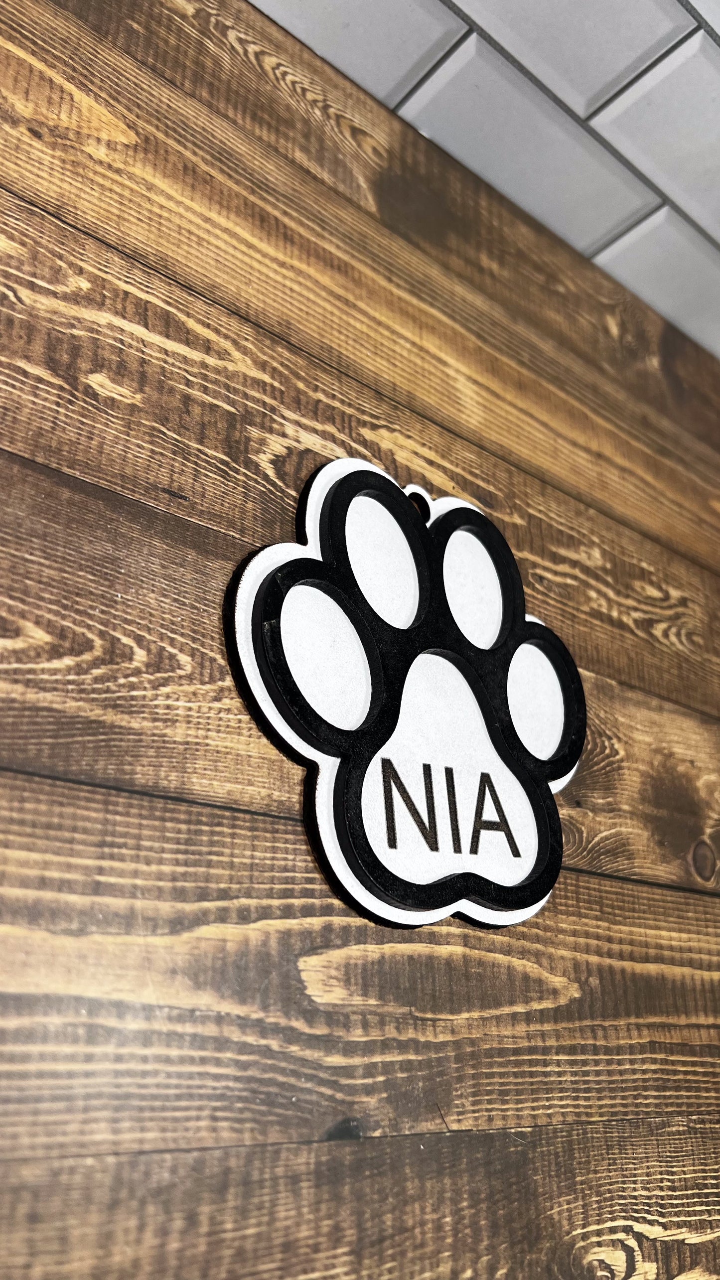 Personalized Dog Paw Ornament - Custom Pet Ornament for Furry Friends