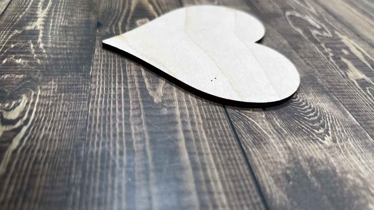 Heart Cut Shape - Ideal for DIY Projects and Custom Painting