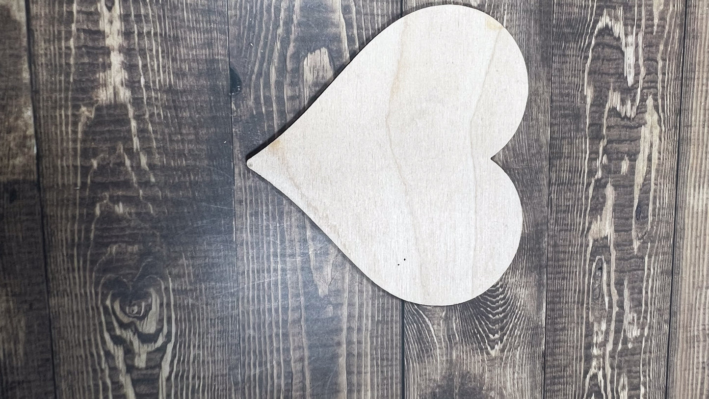 Heart Cut Shape - Ideal for DIY Projects and Custom Painting