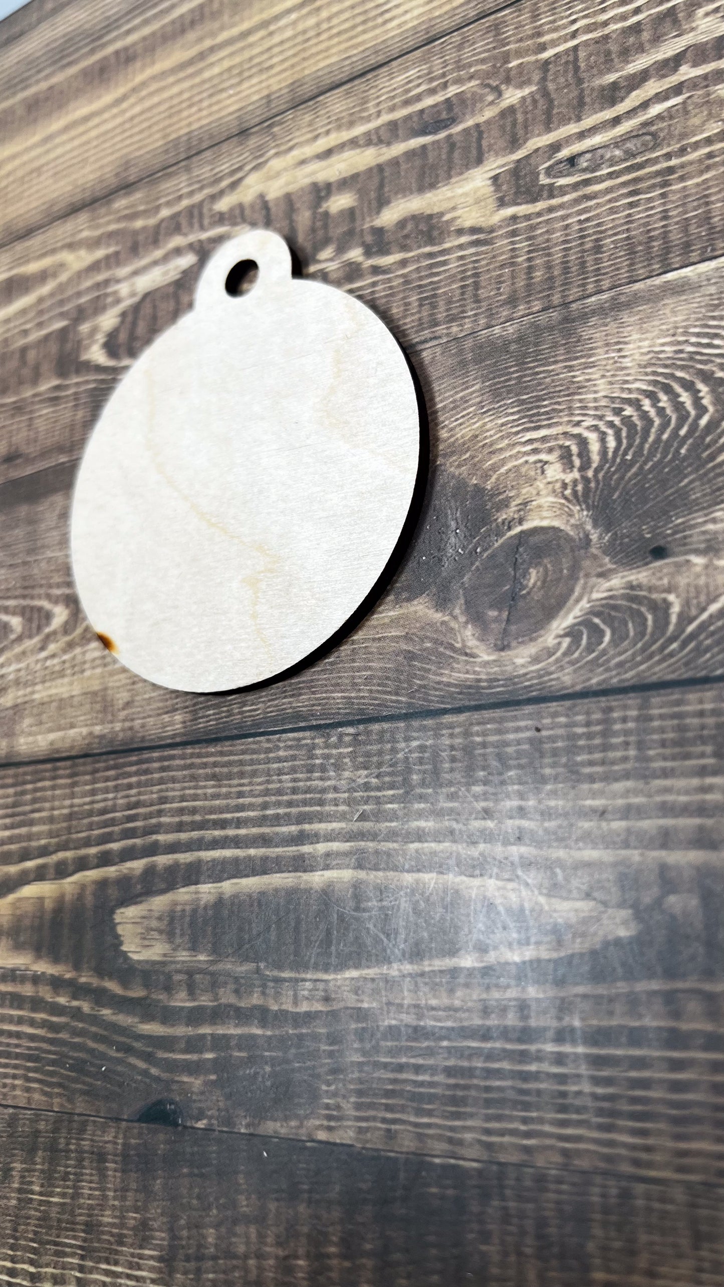 Blank Ornament Cut Shape - Ideal for DIY Projects and Custom Painting