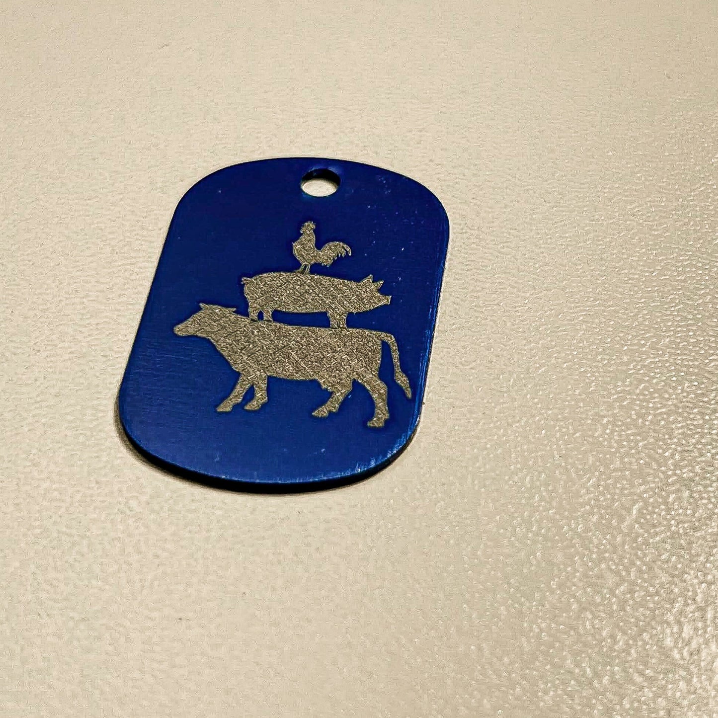 Farm Animal Keychain, Stacked Animal Keychain